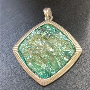 Silver Art Deco pendant